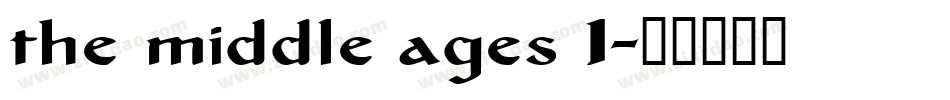 the middle ages I字体转换